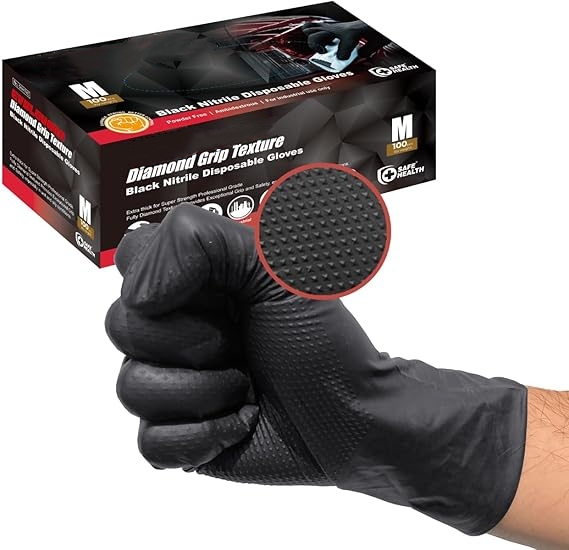 Black Nitrile Gloves Disposabl - Nitrile Mechanic Glove review and price