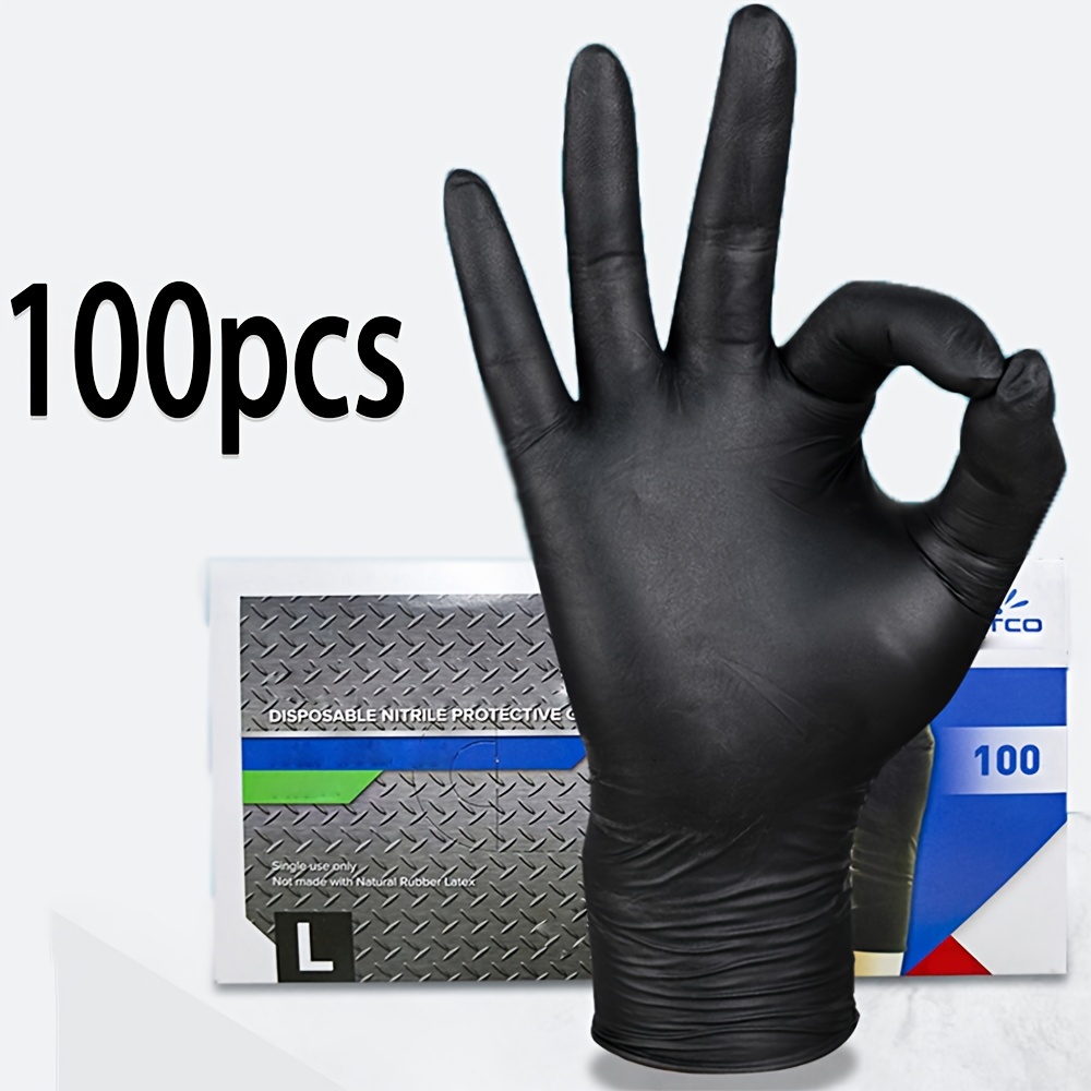 Black Disposable Nitrile Glove - Nitrile Mechanic Glove review and price